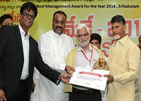NACL Industries Ltd has bagged the ‘Best Management Award’ from Government of Andhra Pradesh” for 2016.